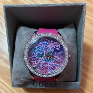 New Pink Guess Watch With Pink Strap